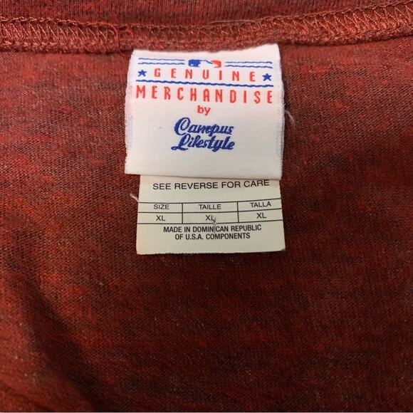 Cincinnati Reds Sports Gear Short Sleeve Shirt #19 Votto Size XL Burgandy Red - Picture 5 of 8